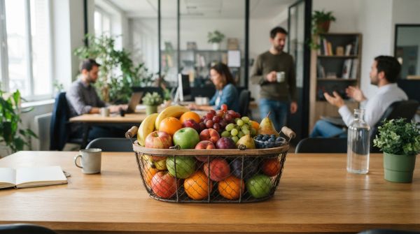 Top avantages d'une corbeille de fruits pour le bien-être au travail